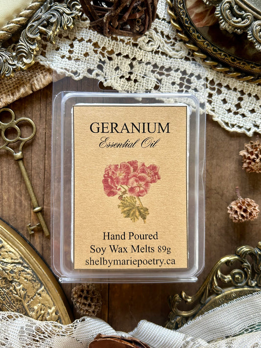 Geranium Essential Oil - Soy Wax Melts