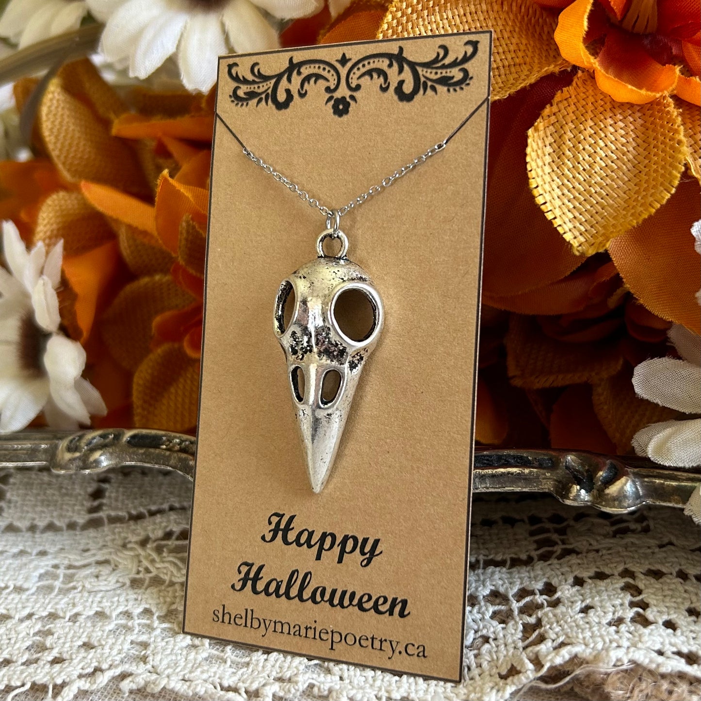 Bird Skull Necklace