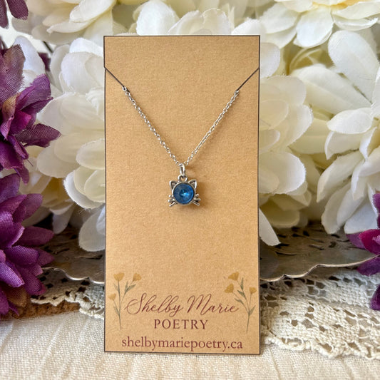 Sapphire Cat Necklace