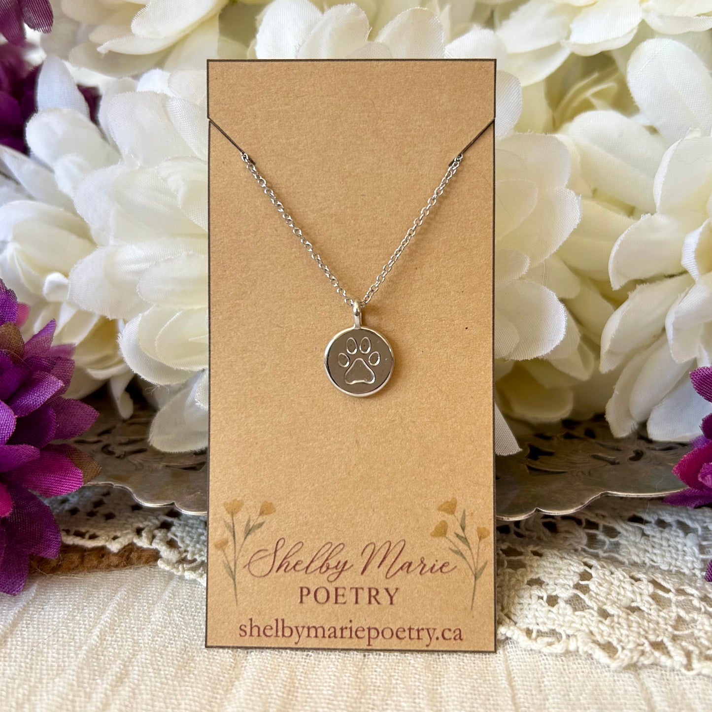 Paw Print Necklace