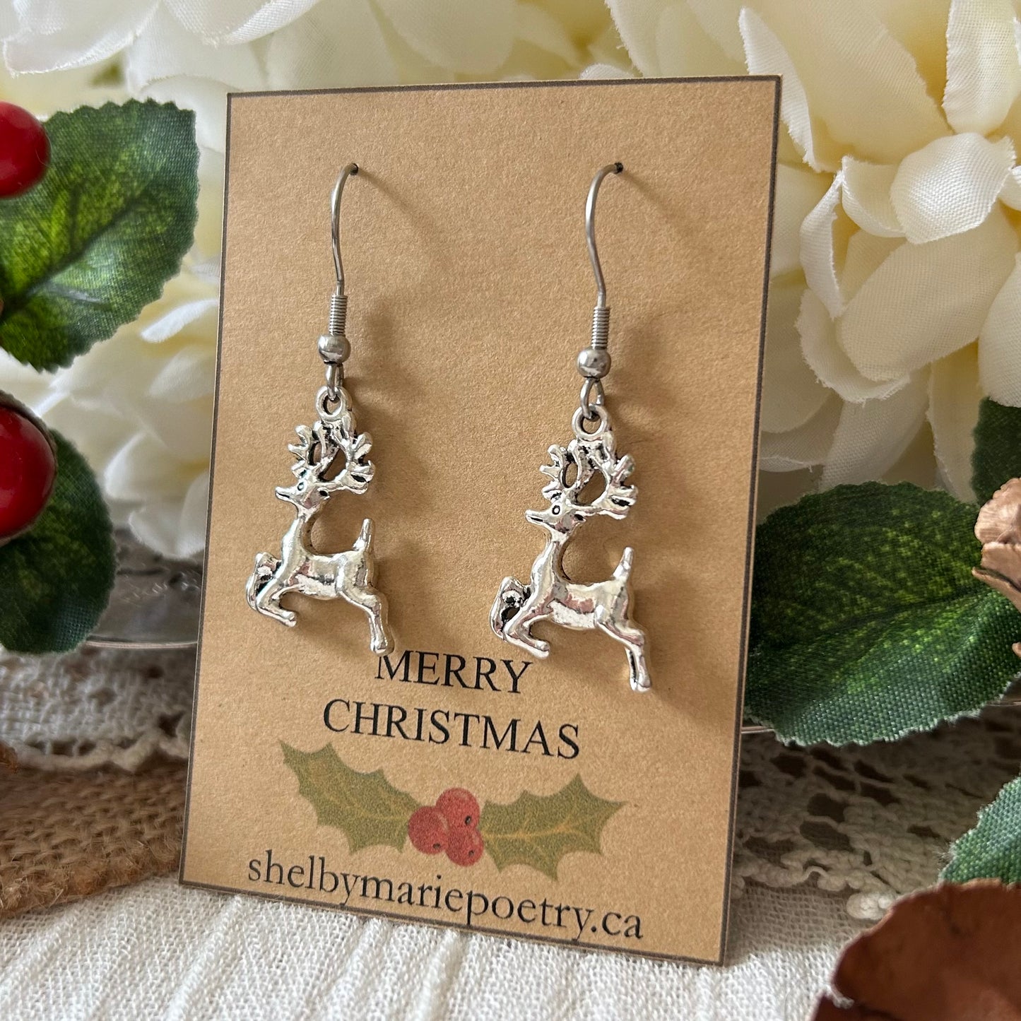Reindeer Earrings