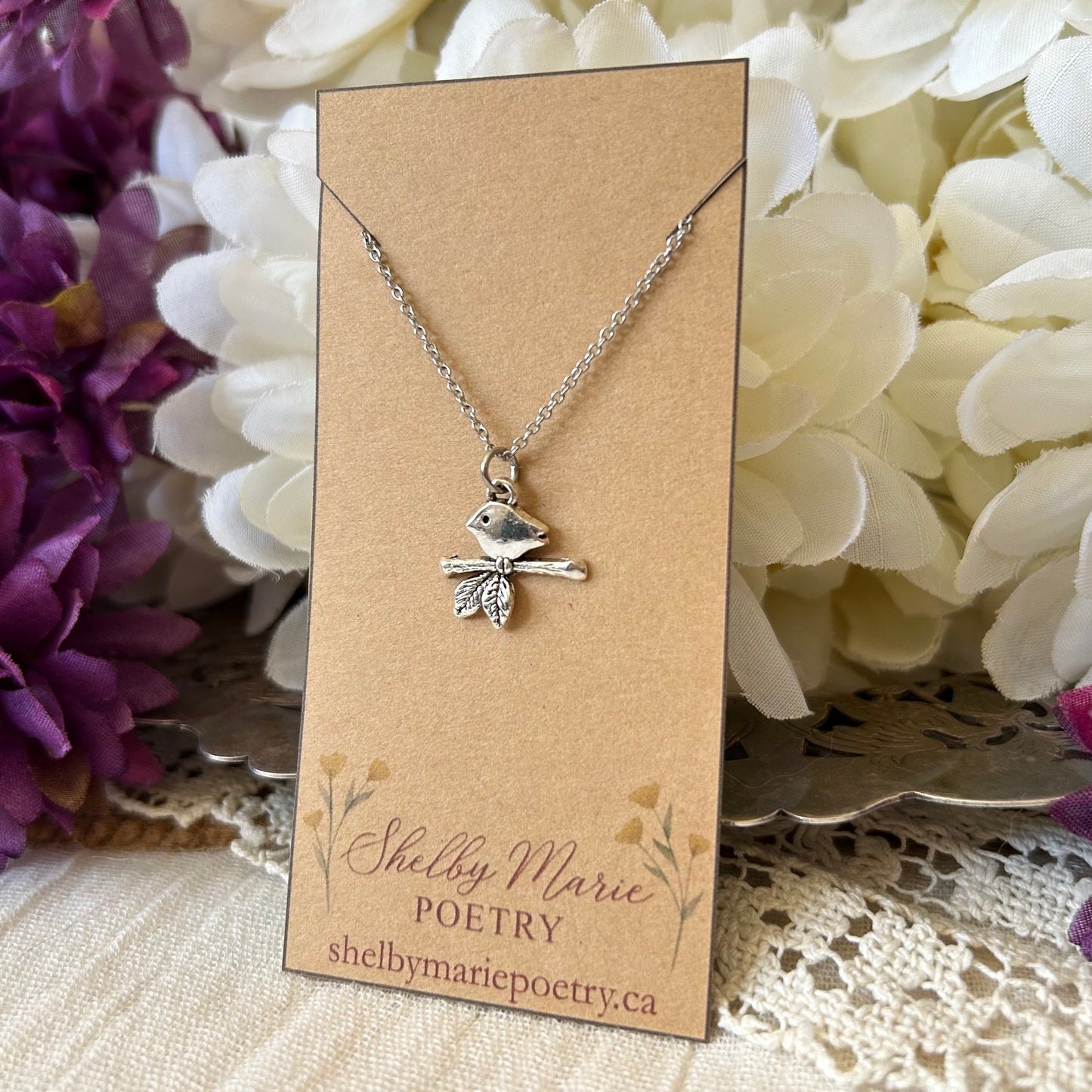 Bird on a Branch Necklace