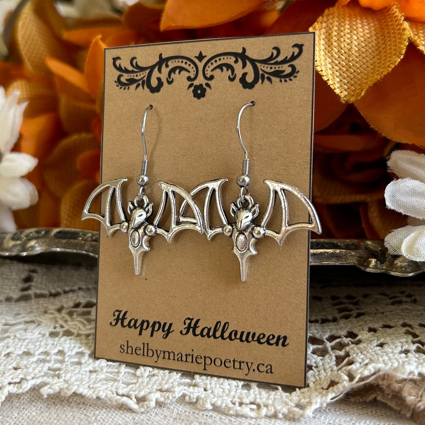 Bat Earrings
