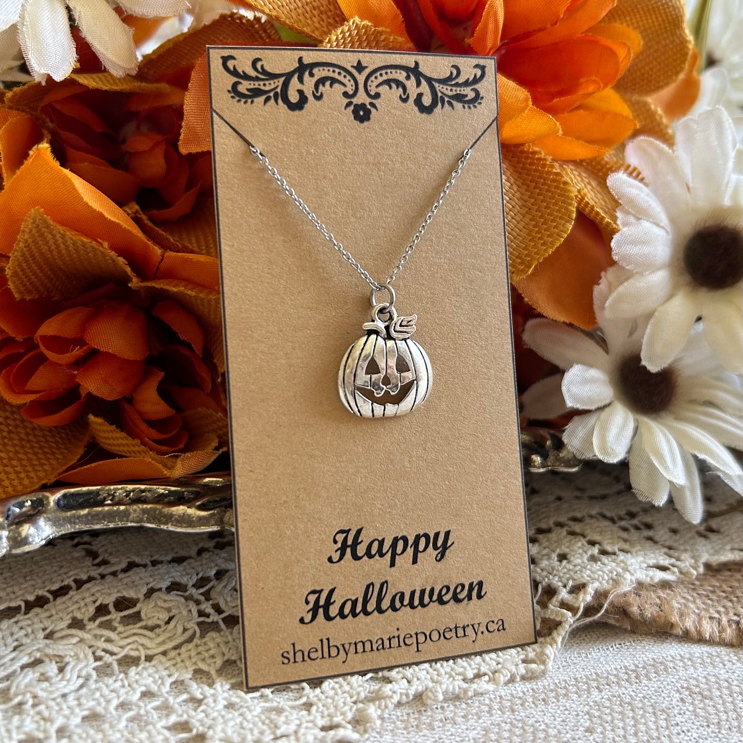 Jack-O-Lantern Necklace