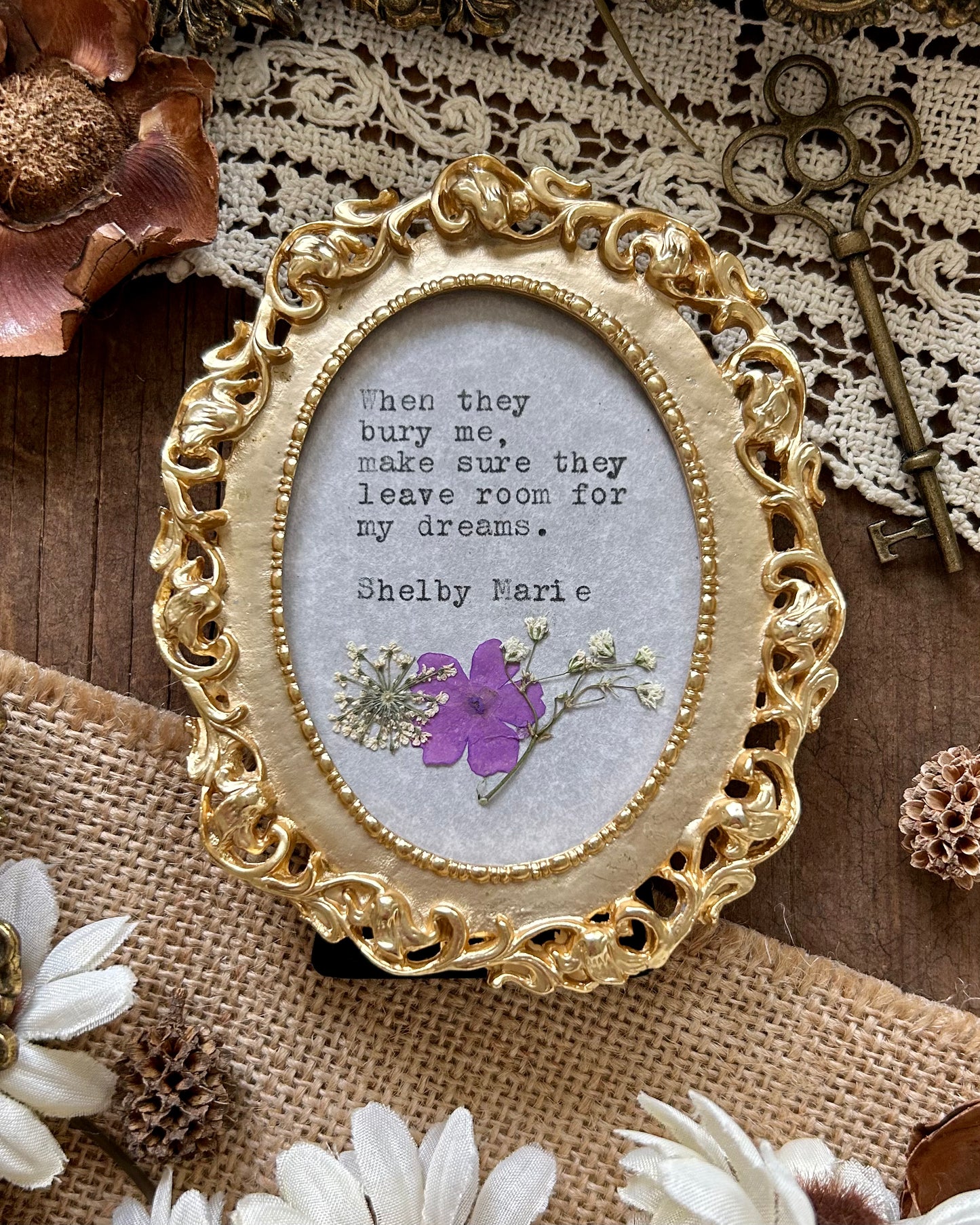 Framed Poem - Room for My Dreams