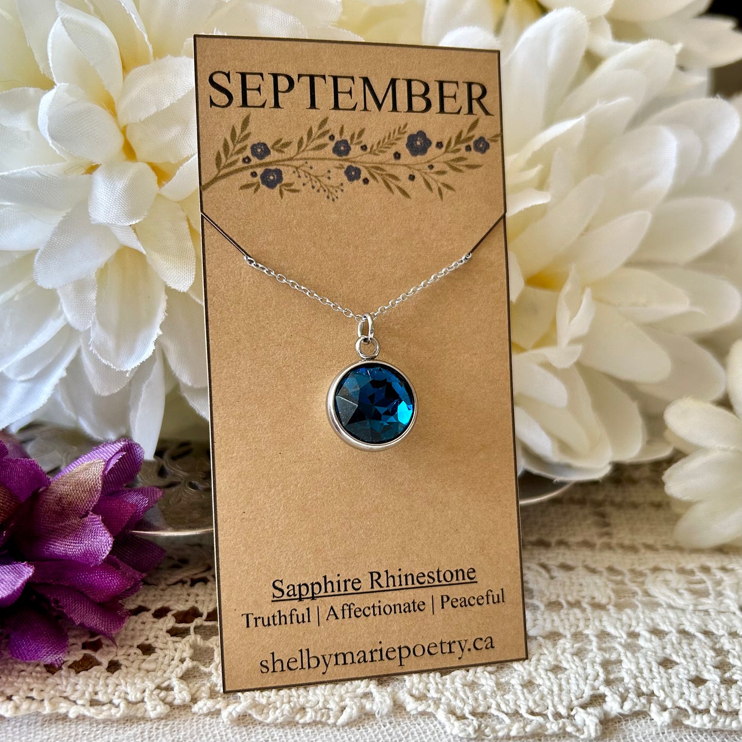 September Birthstone Necklace