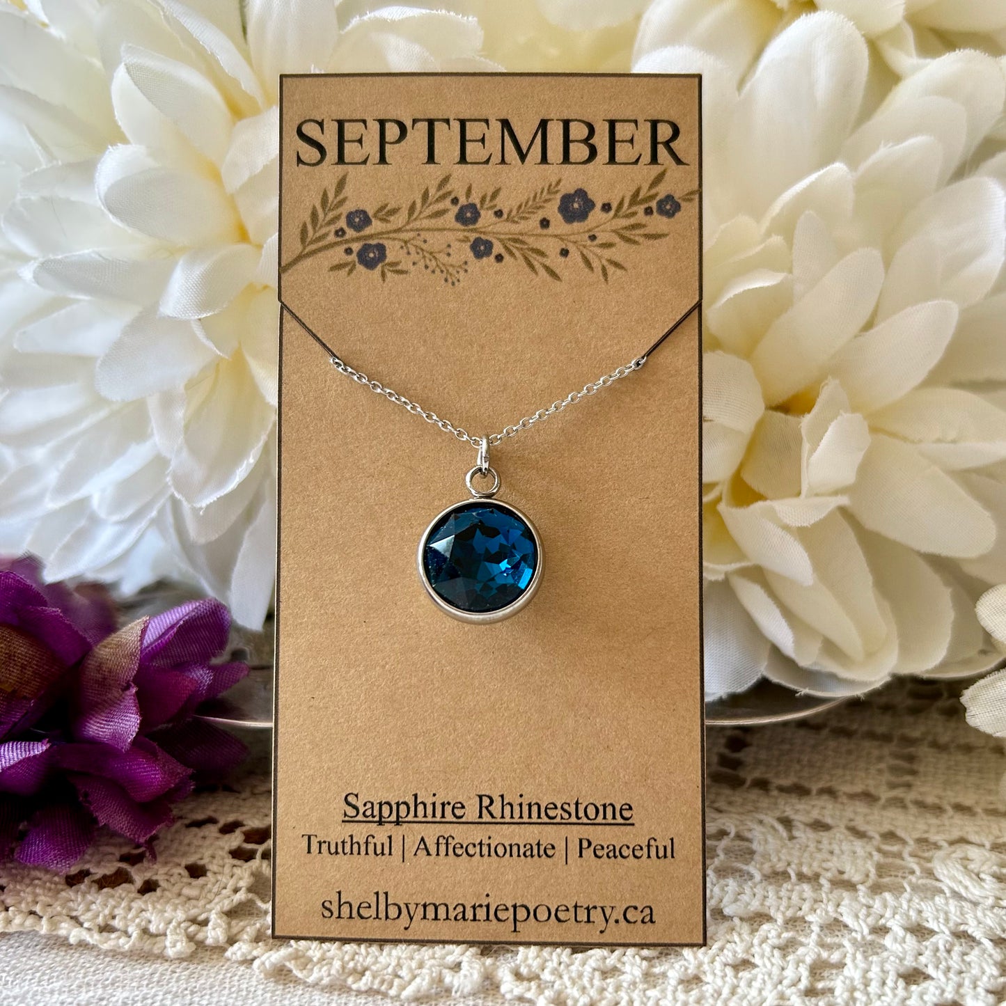 September Birthstone Necklace