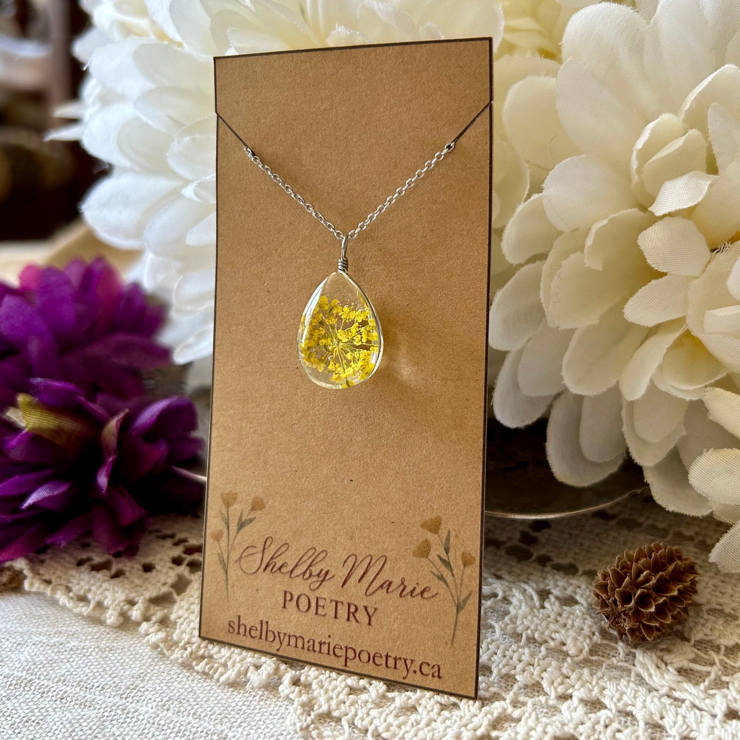 Yellow Flower Necklace