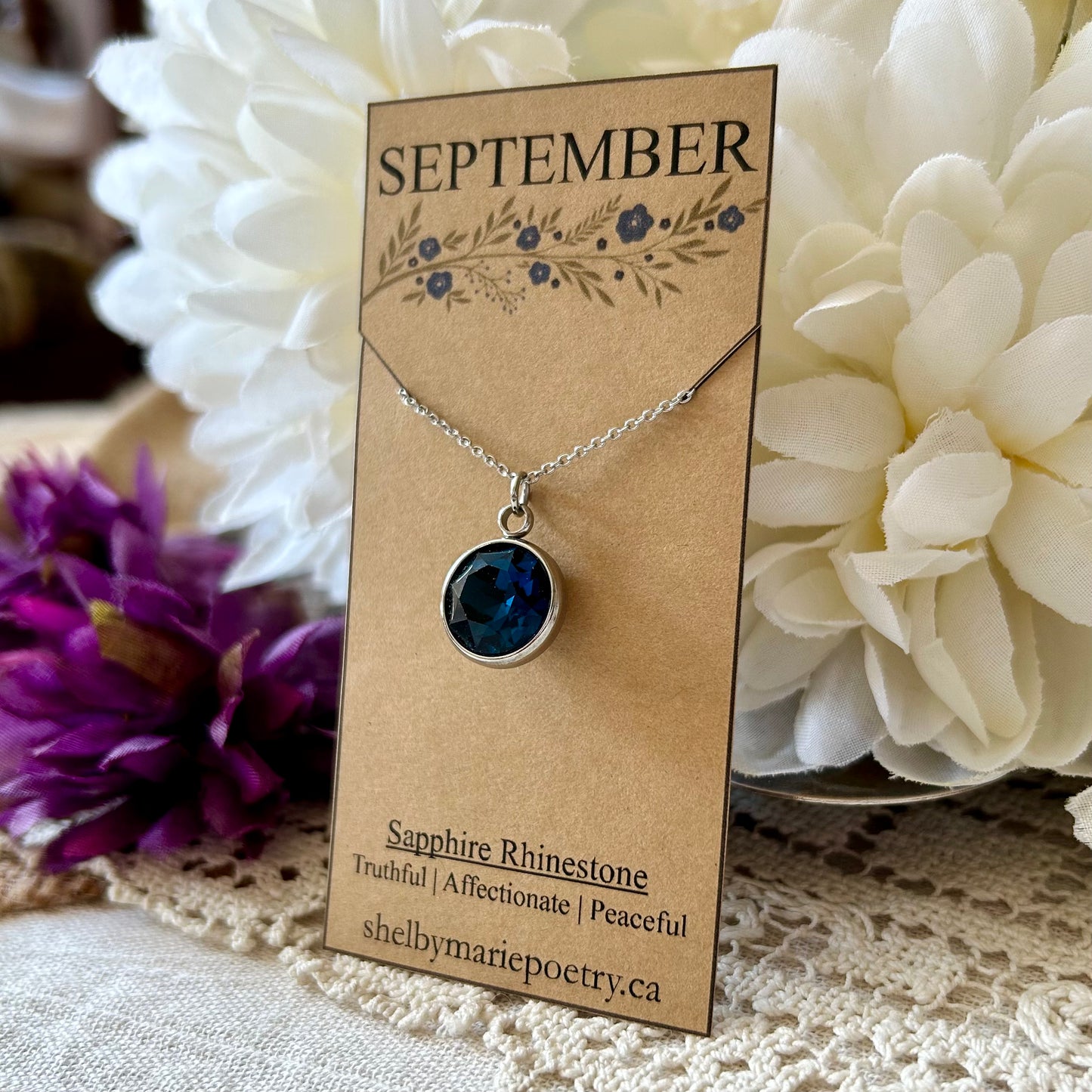 September Birthstone Necklace