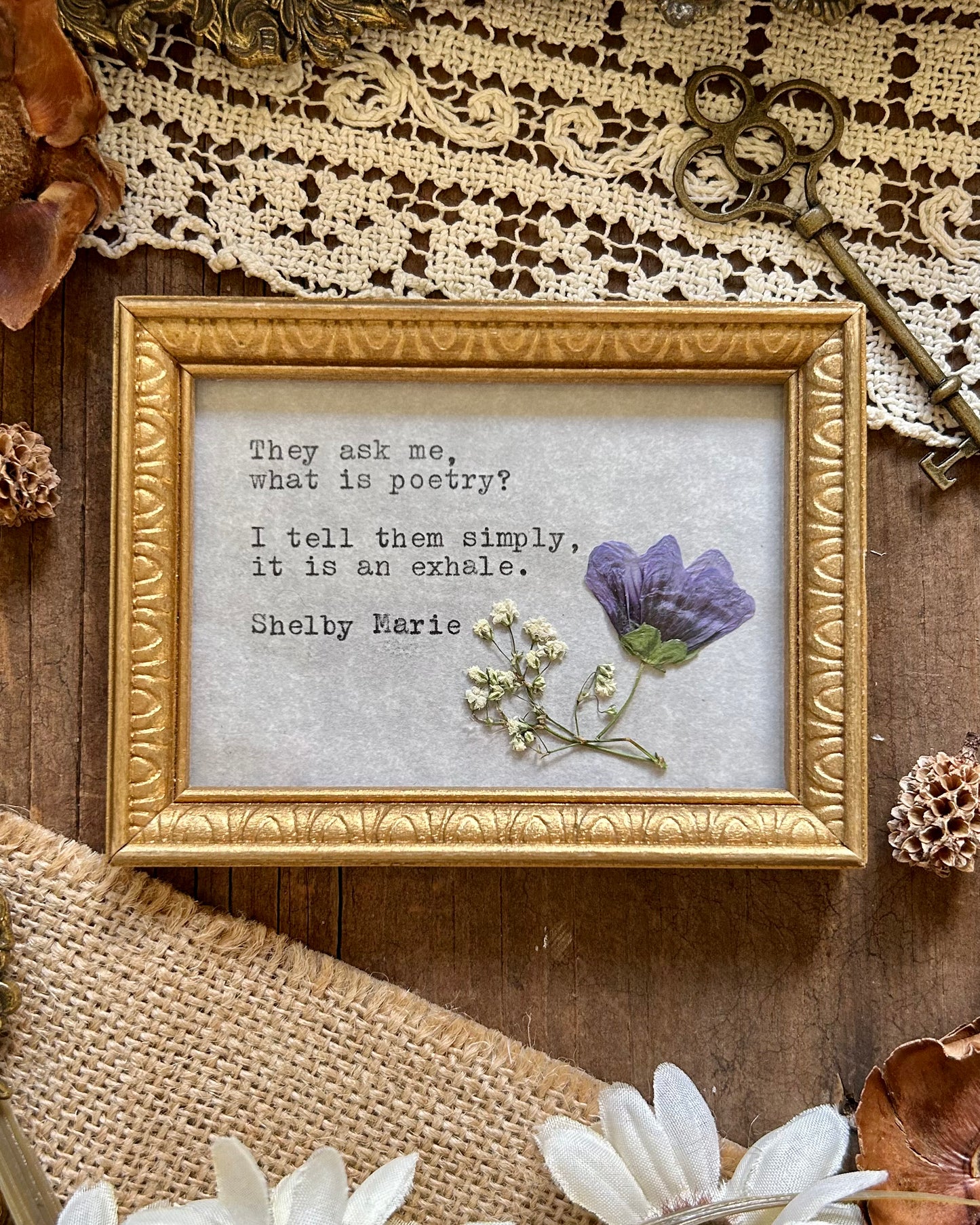 Framed Poem - An Exhale