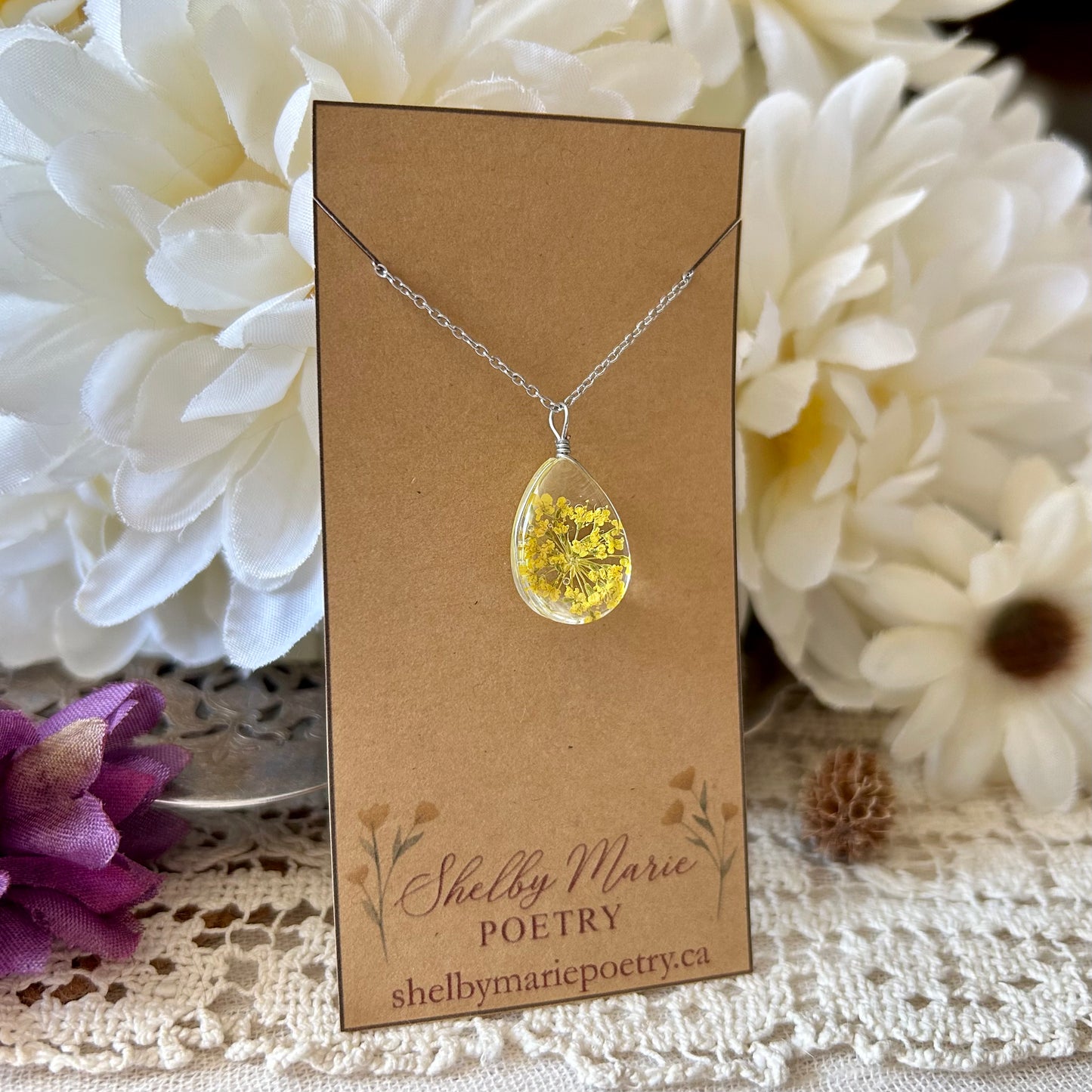 Yellow Flower Necklace