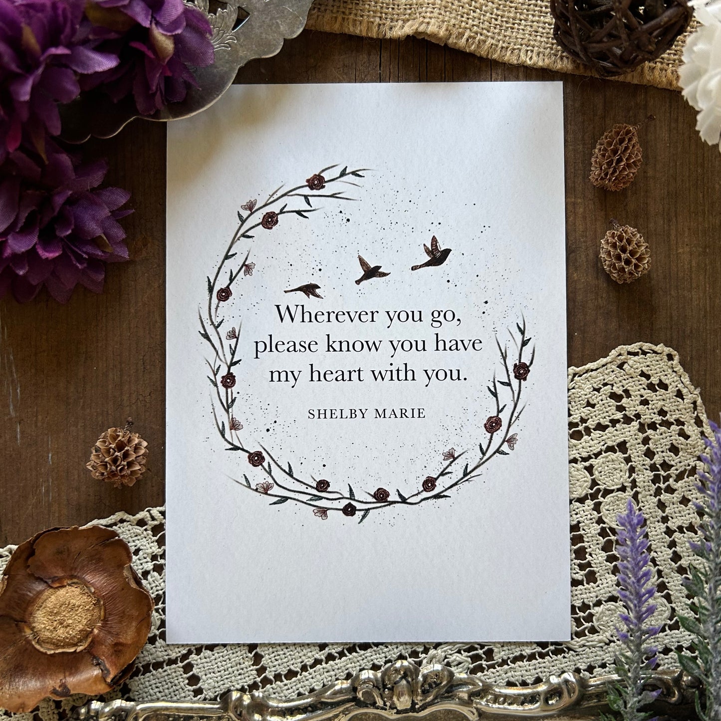 Poetry Print - Wherever You Go