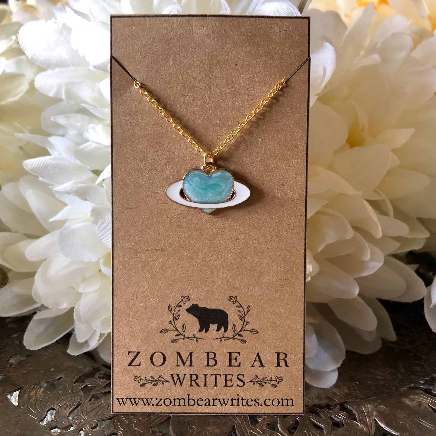 Blue Heart Necklace