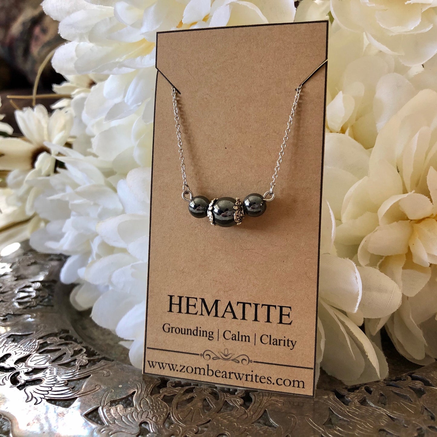 Hematite Natural Gemstone Necklace