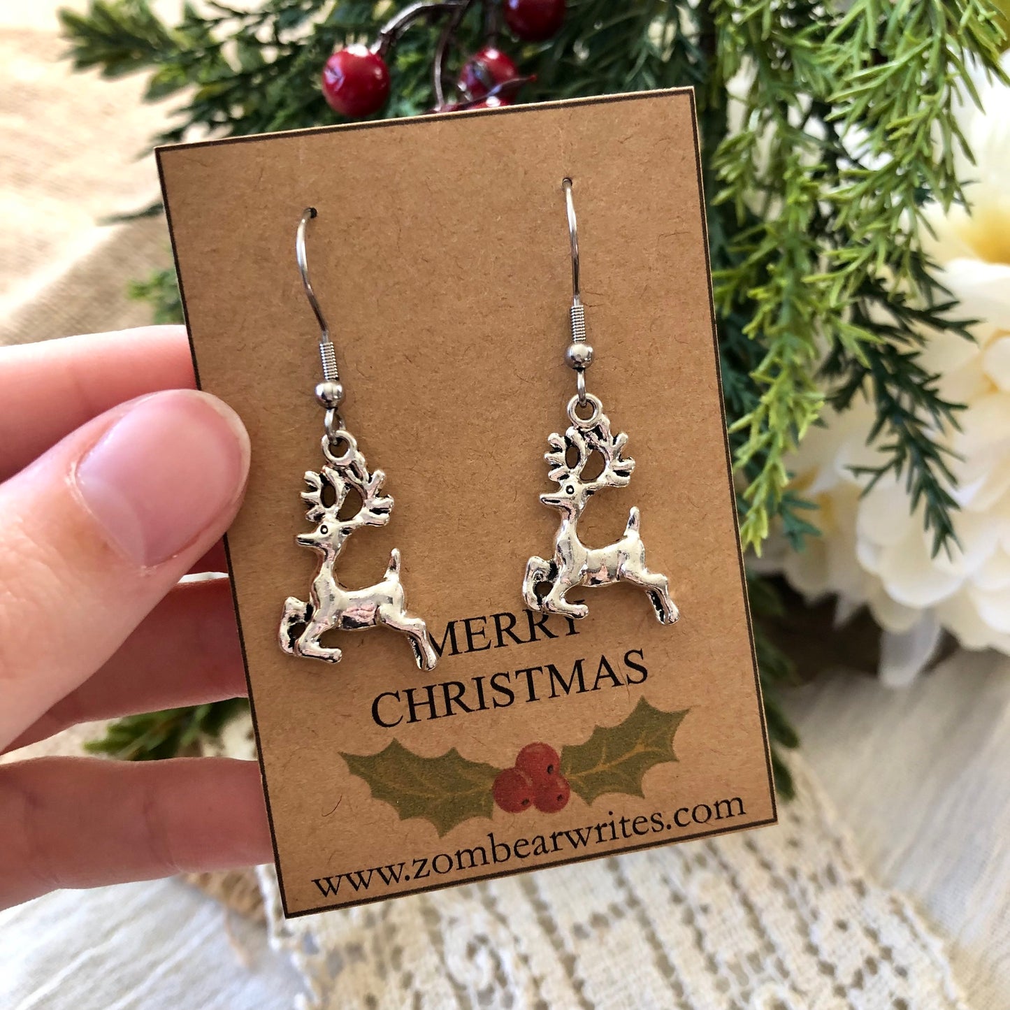 Reindeer Earrings
