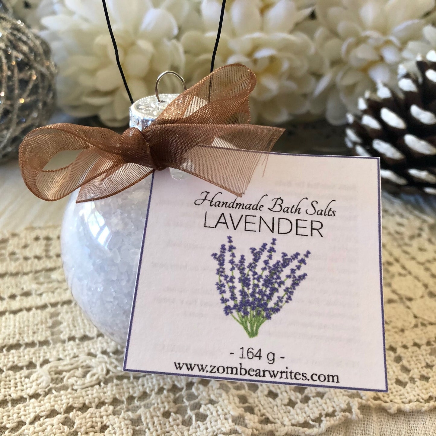 Lavender - Bath Salt Ornament