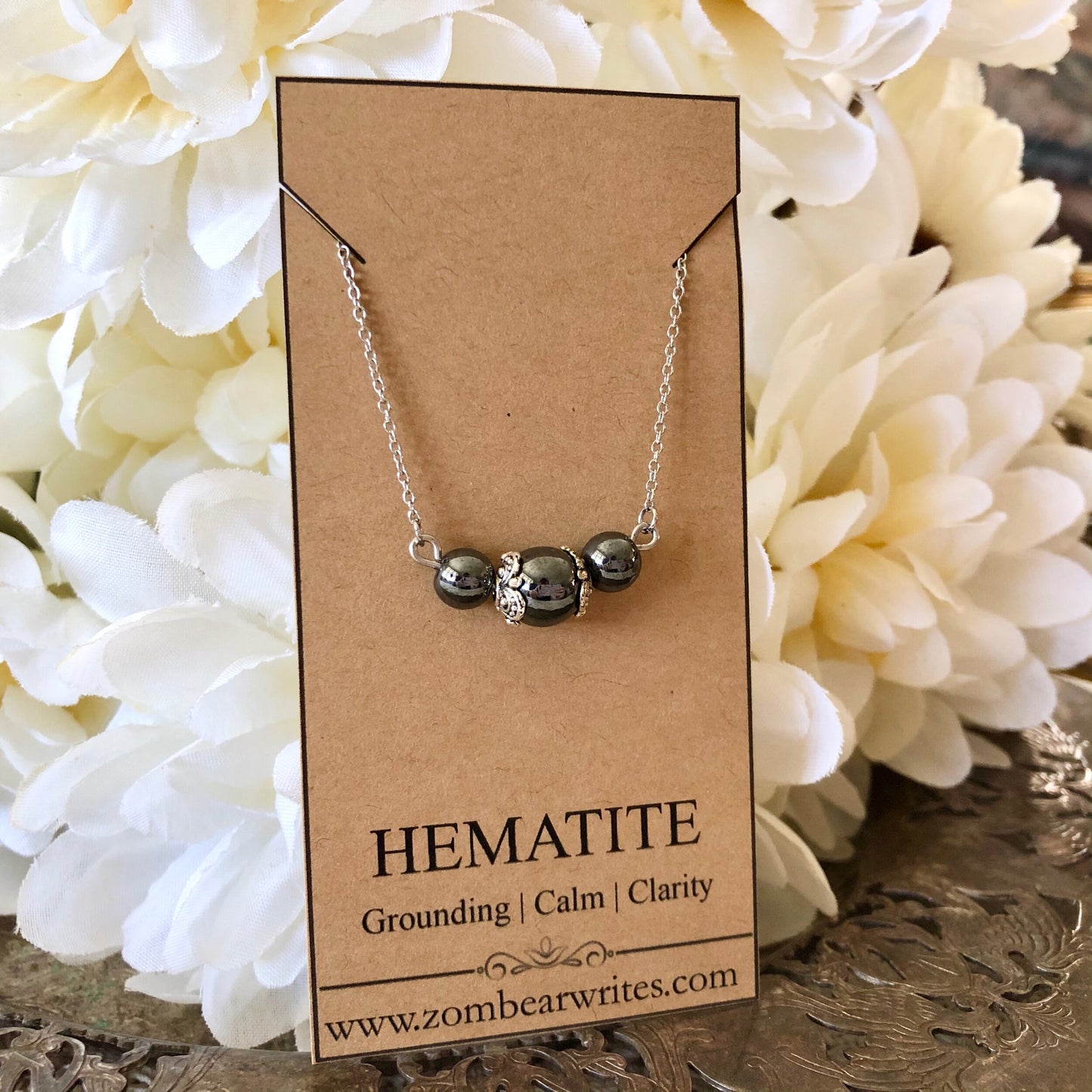 Hematite Natural Gemstone Necklace