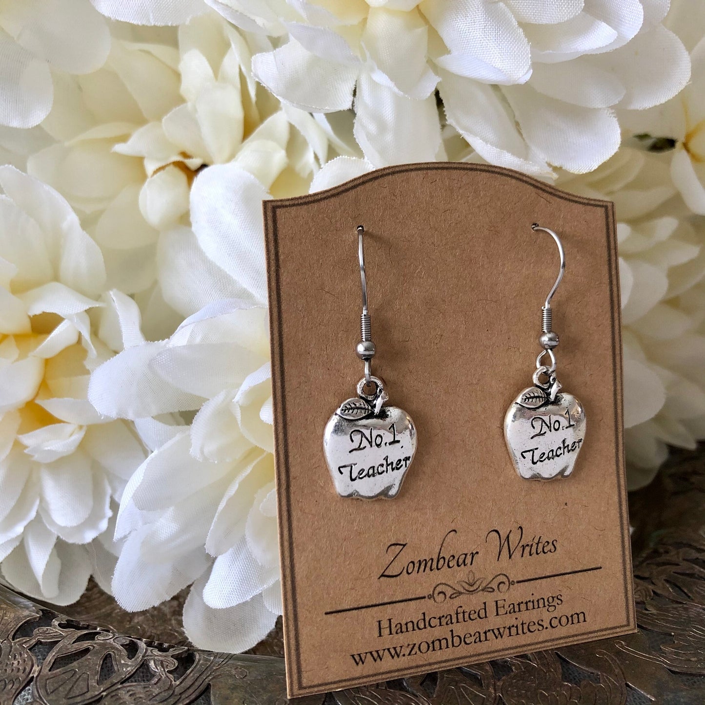 No. 1 Teacher Earrings