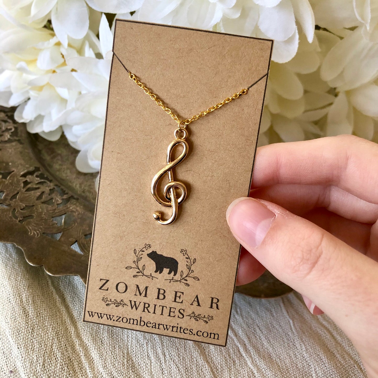 Treble Clef Necklace