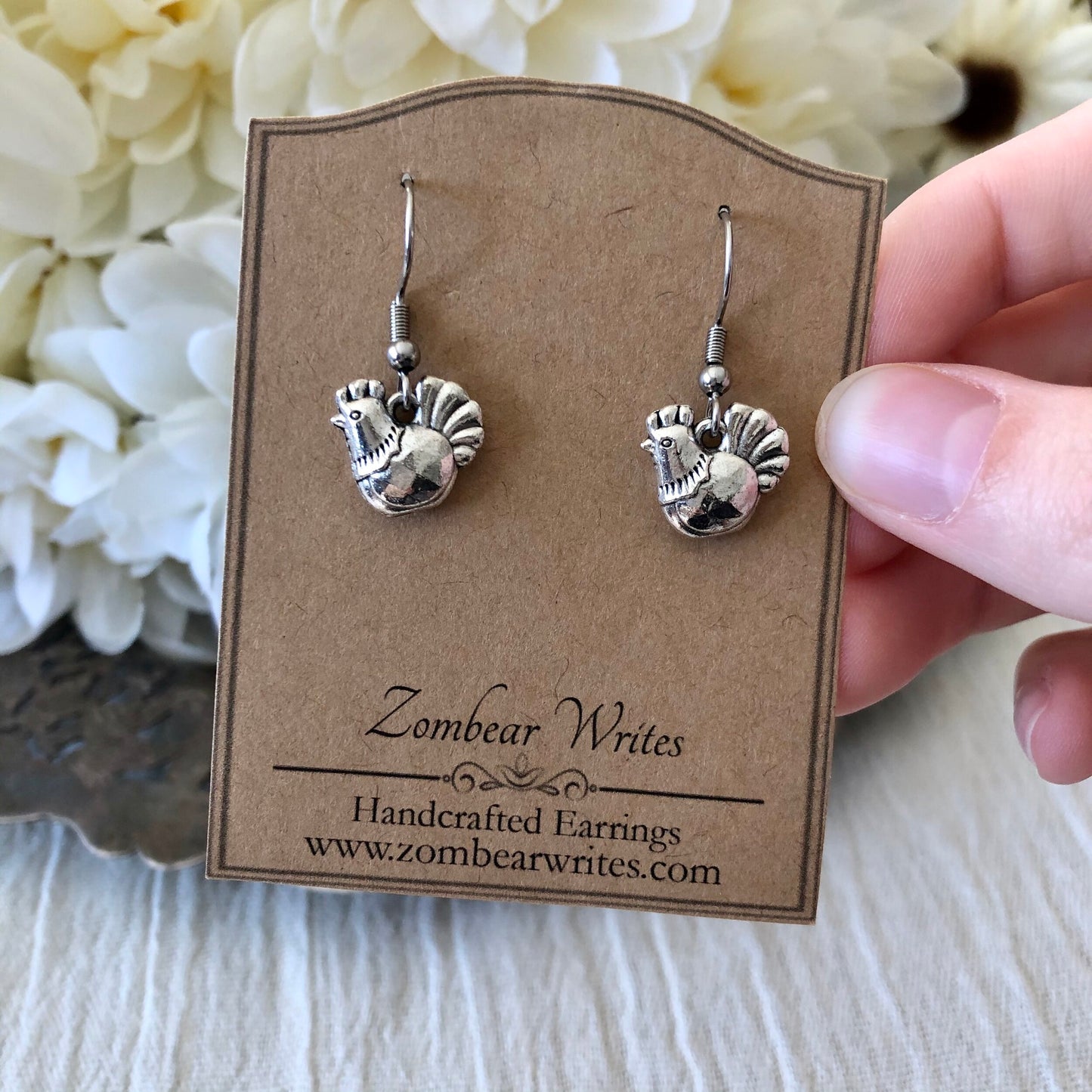 Chicken Earrings