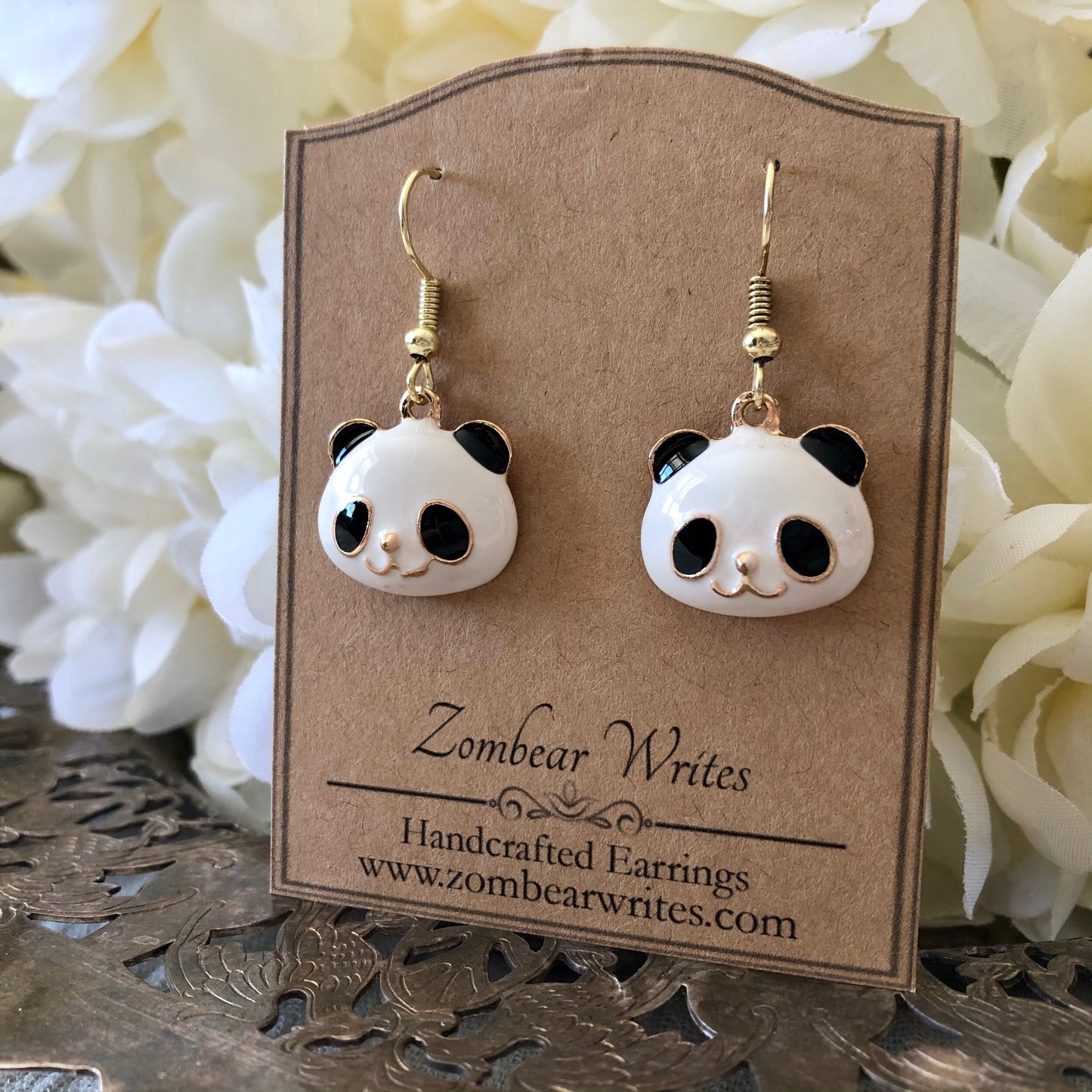 Panda Earrings