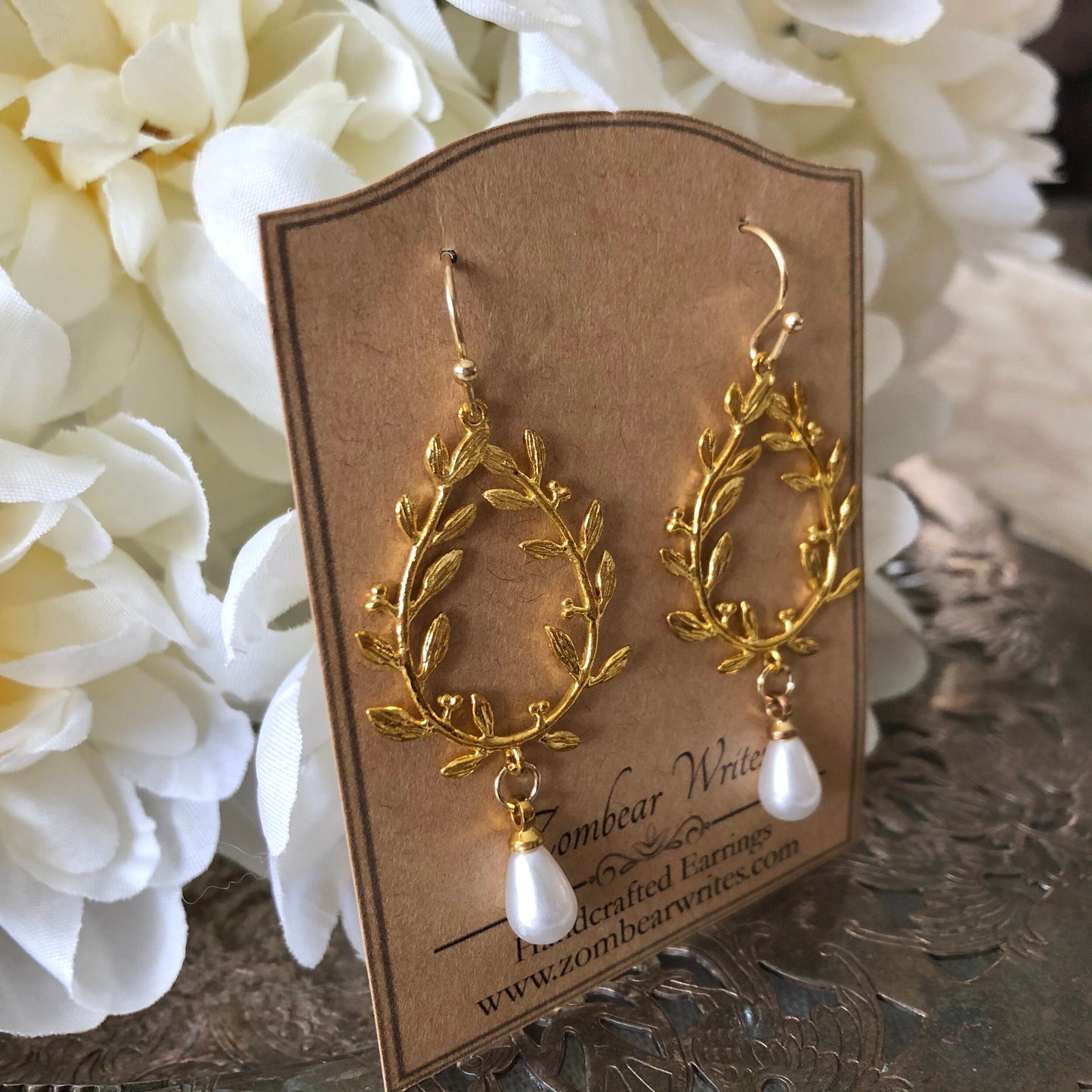 Gold Branch Earrings