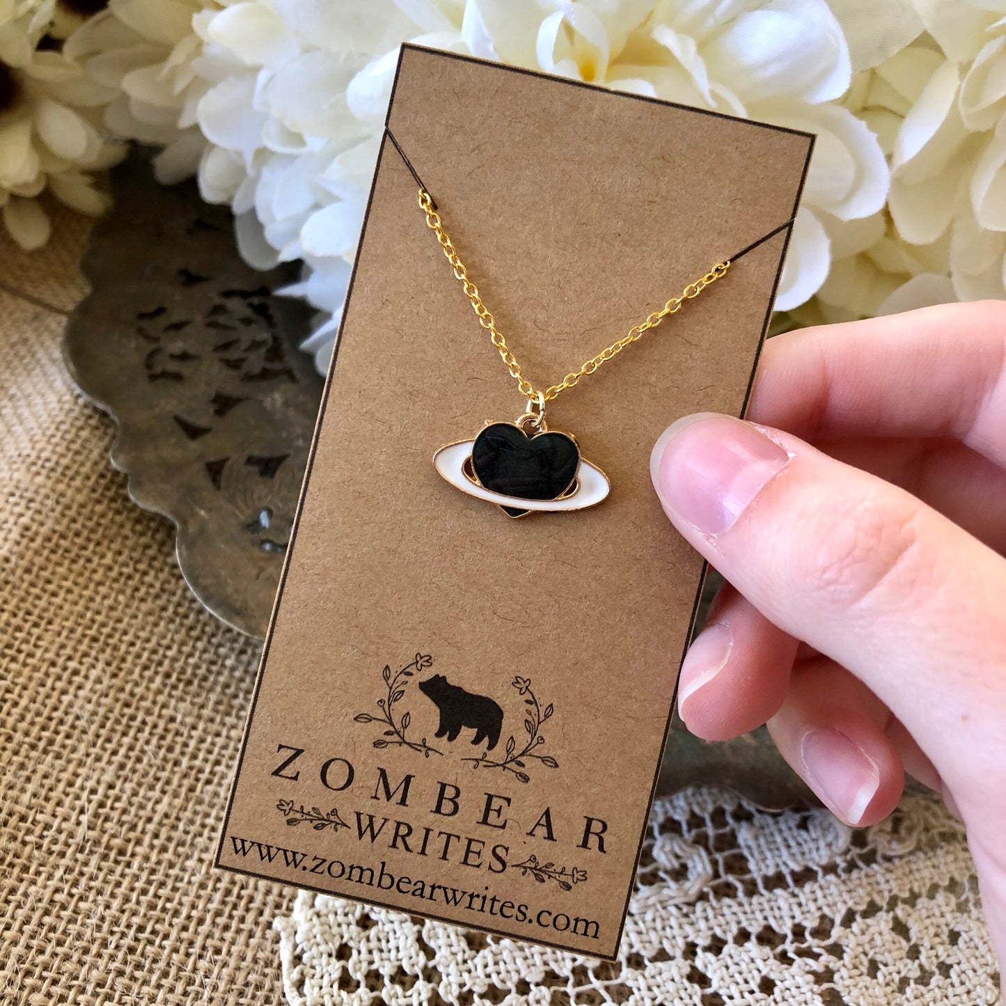 Black Heart Necklace