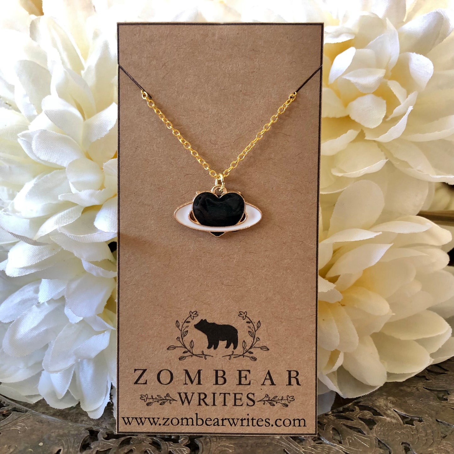 Black Heart Necklace