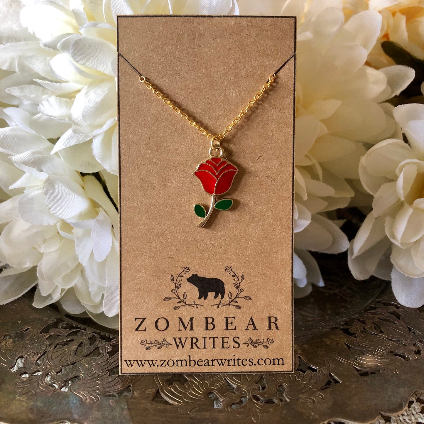 Red Rose Necklace