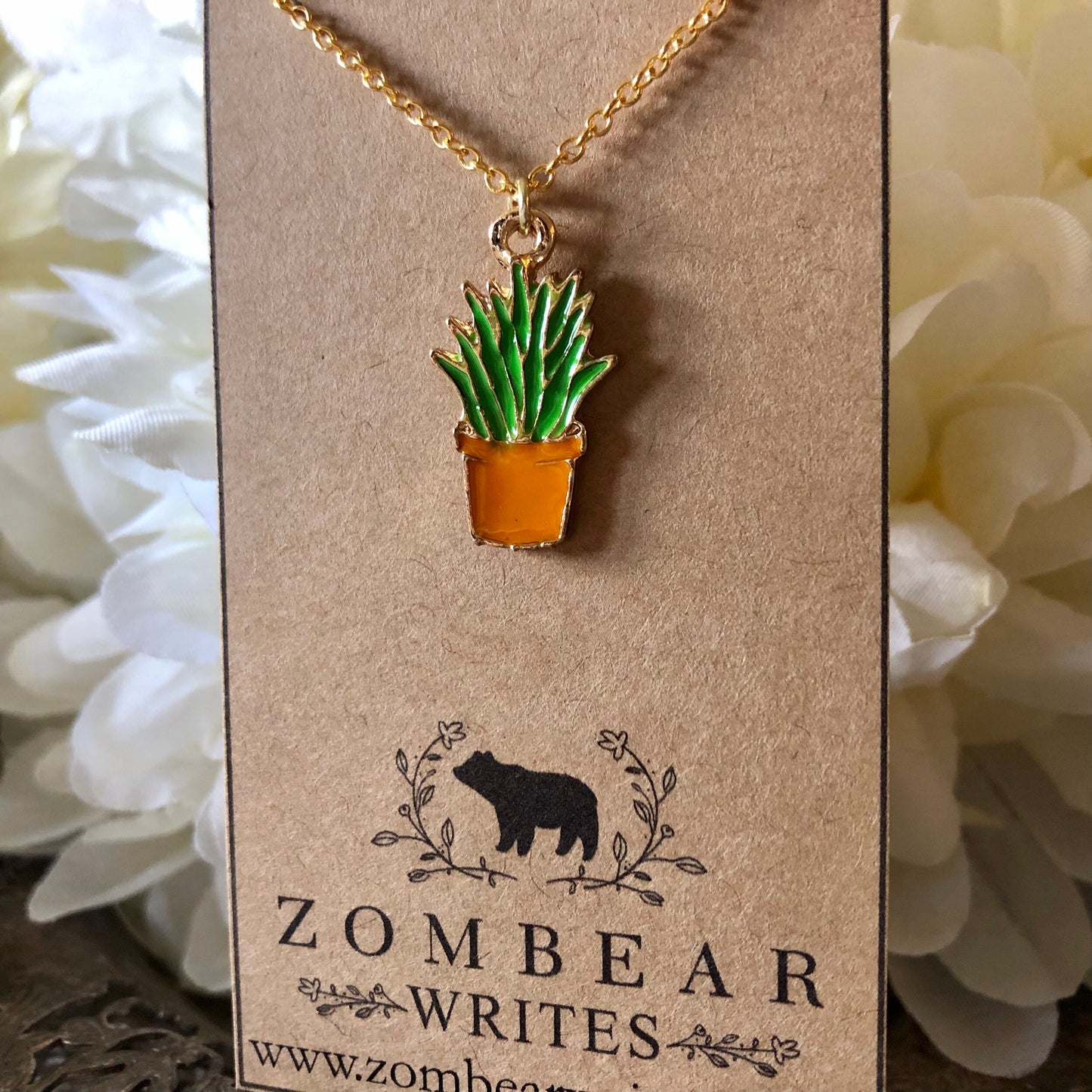 Cactus Necklace - Orange