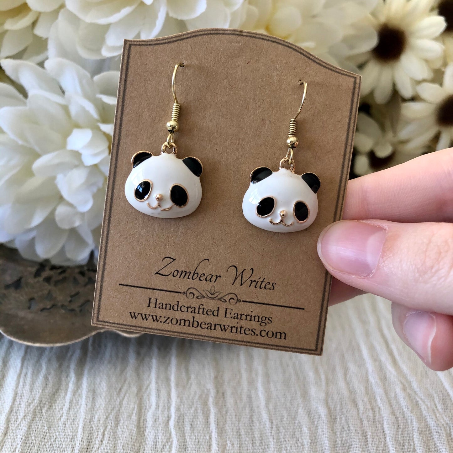 Panda Earrings