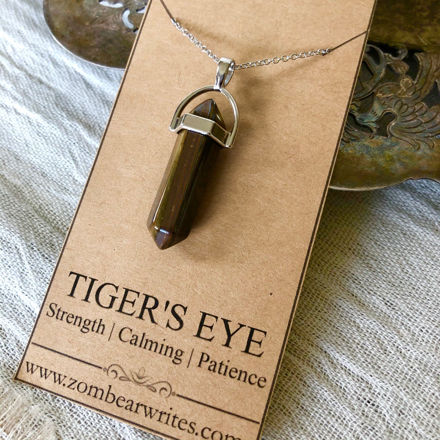 Tiger's Eye - Natural Gemstone Necklace