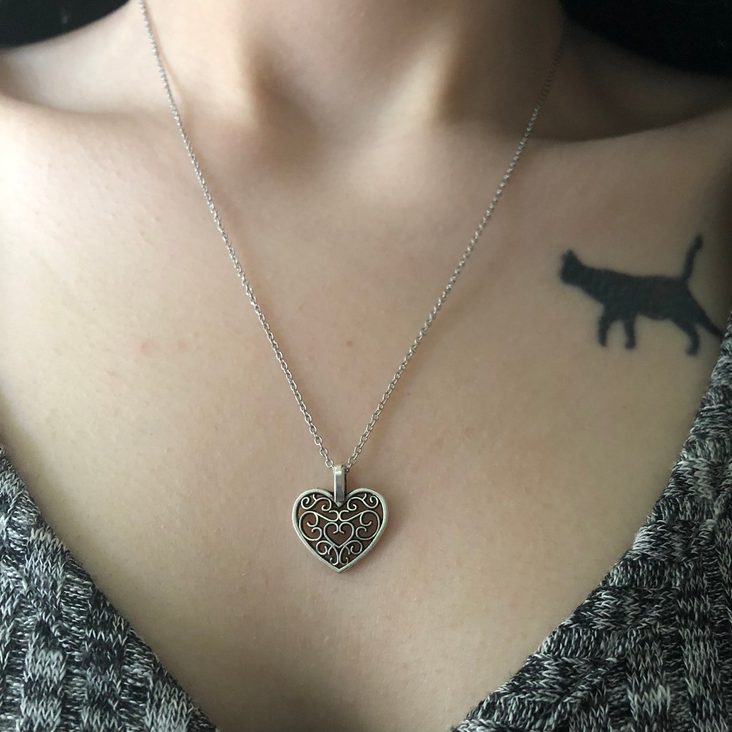 Filigree Heart Necklace