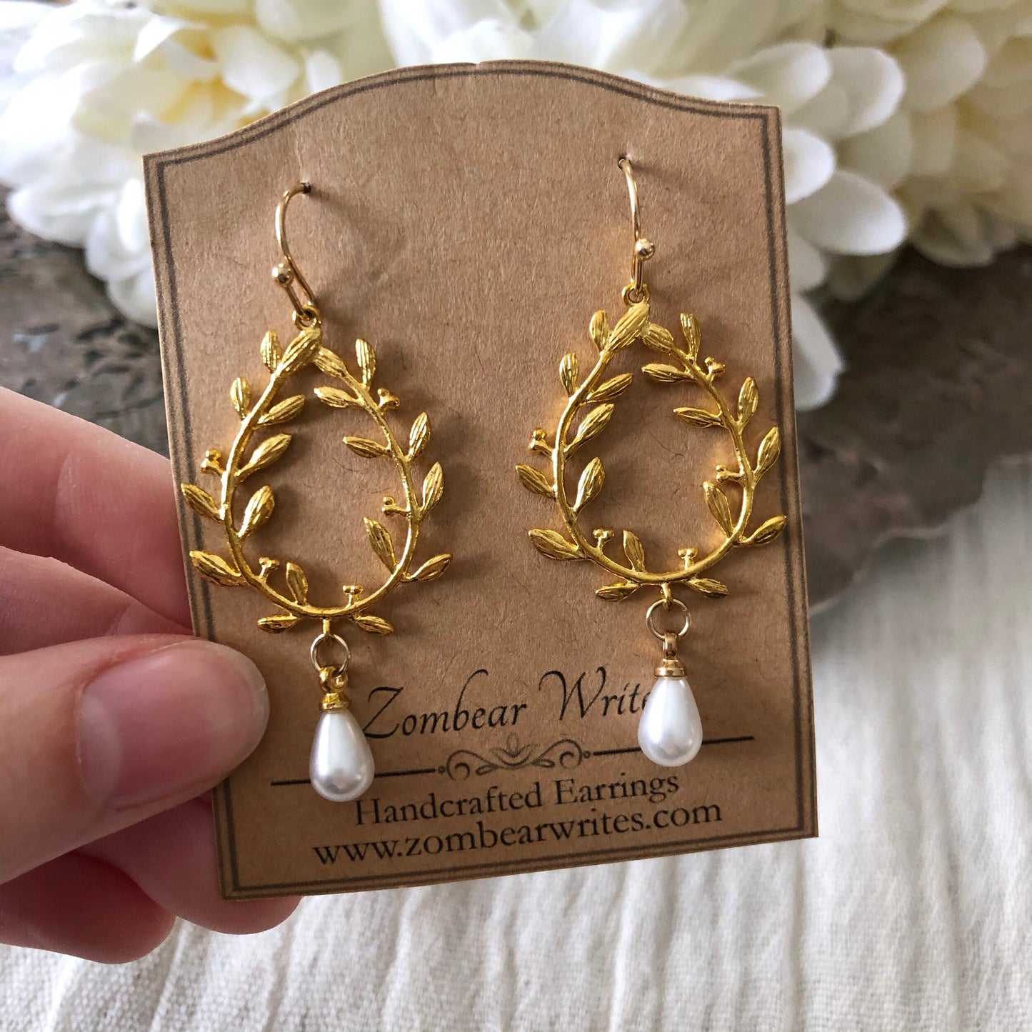 Gold Branch Earrings