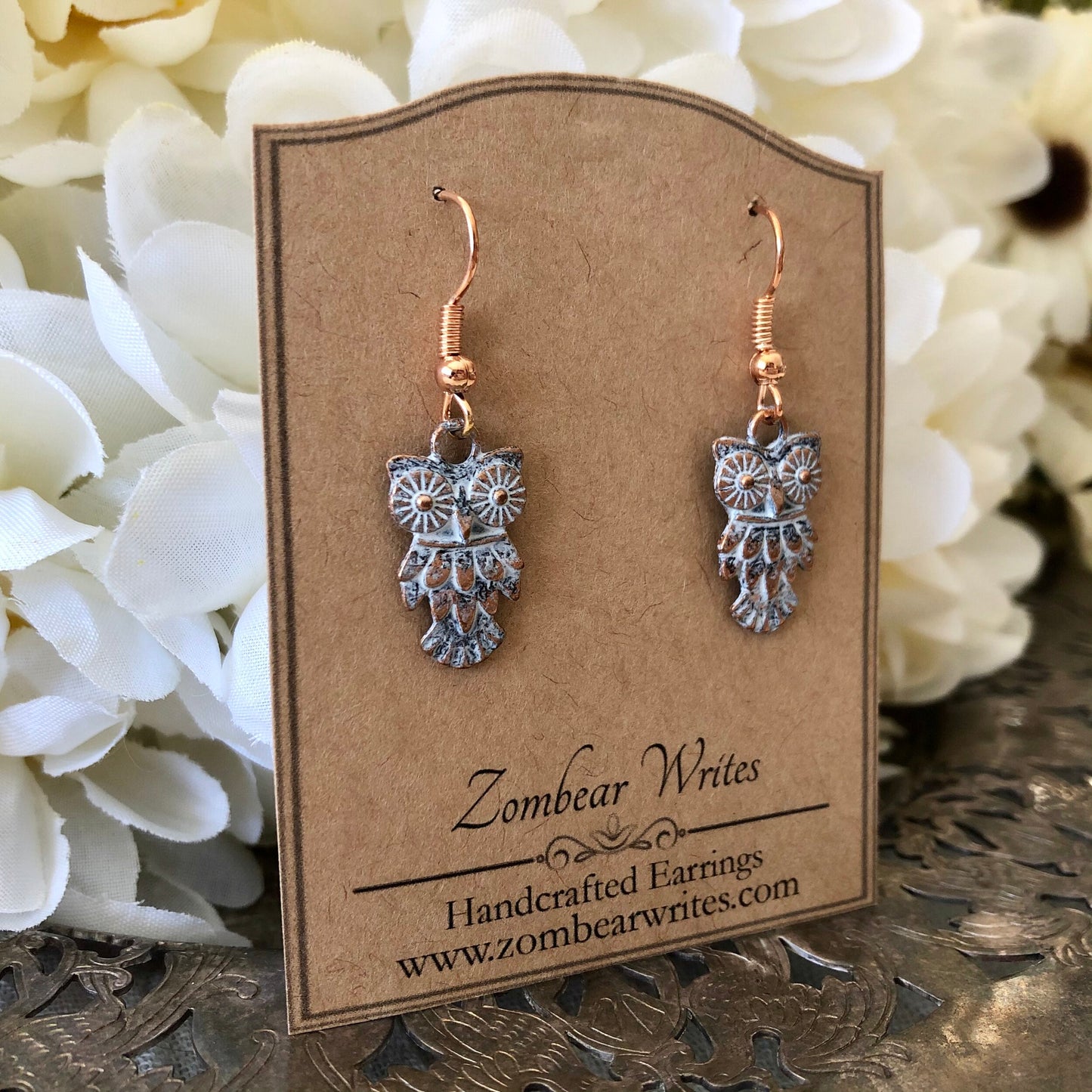 Snow White Owl Earrings