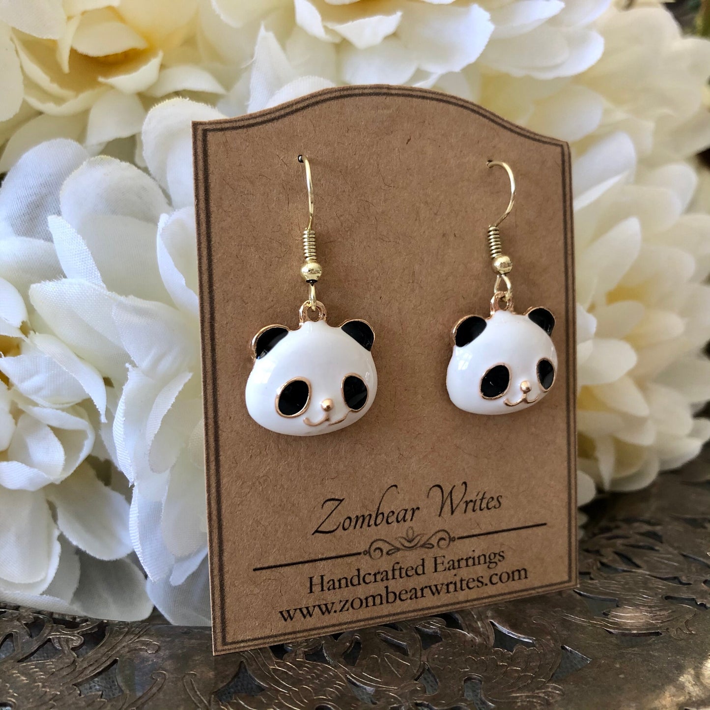 Panda Earrings