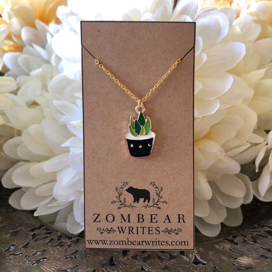Cactus Necklace - Black