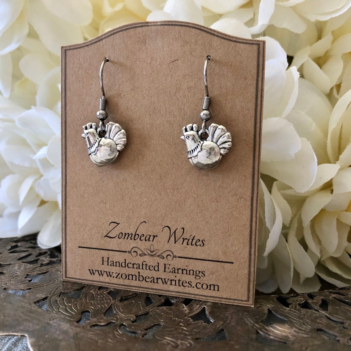 Chicken Earrings
