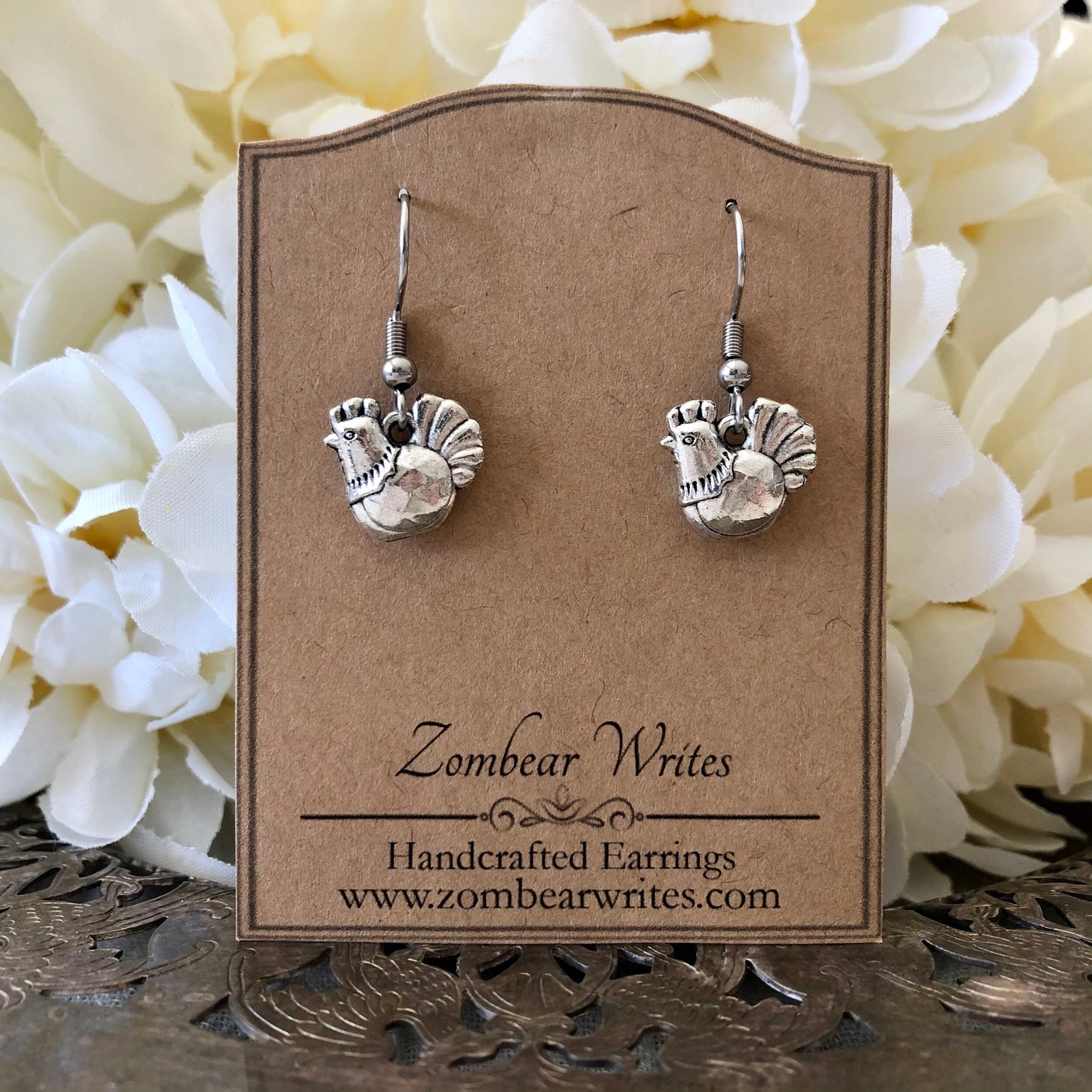 Chicken Earrings