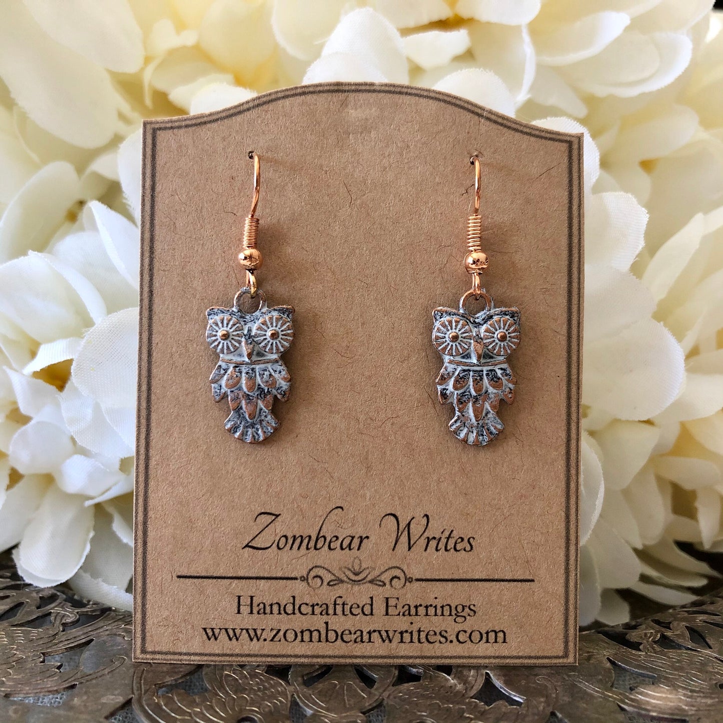 Snow White Owl Earrings