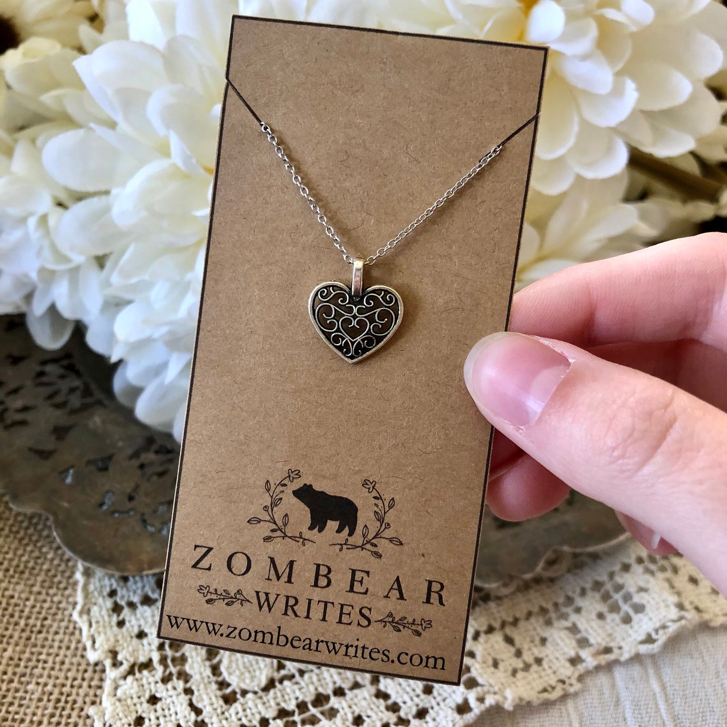 Filigree Heart Necklace
