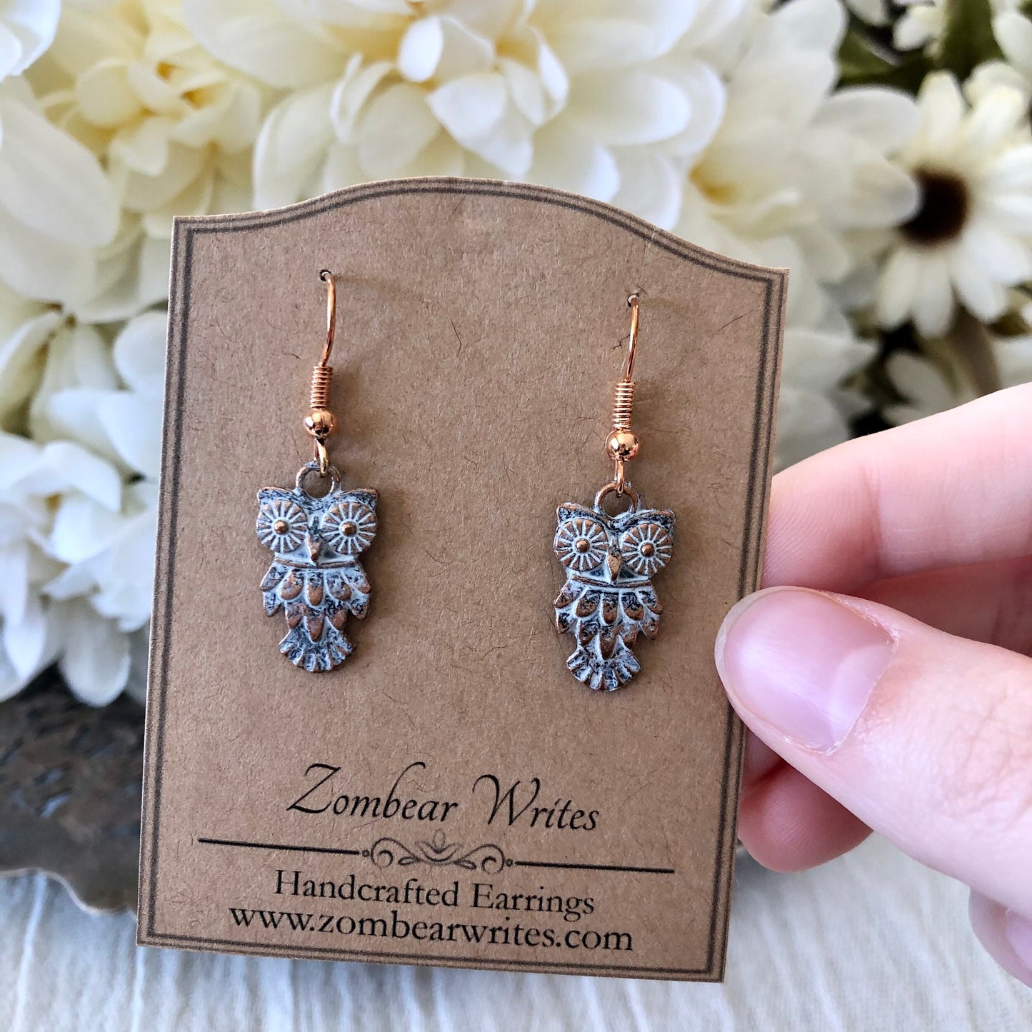 Snow White Owl Earrings