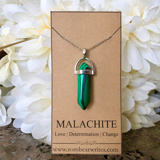 Malachite - Natural Gemstone Necklace