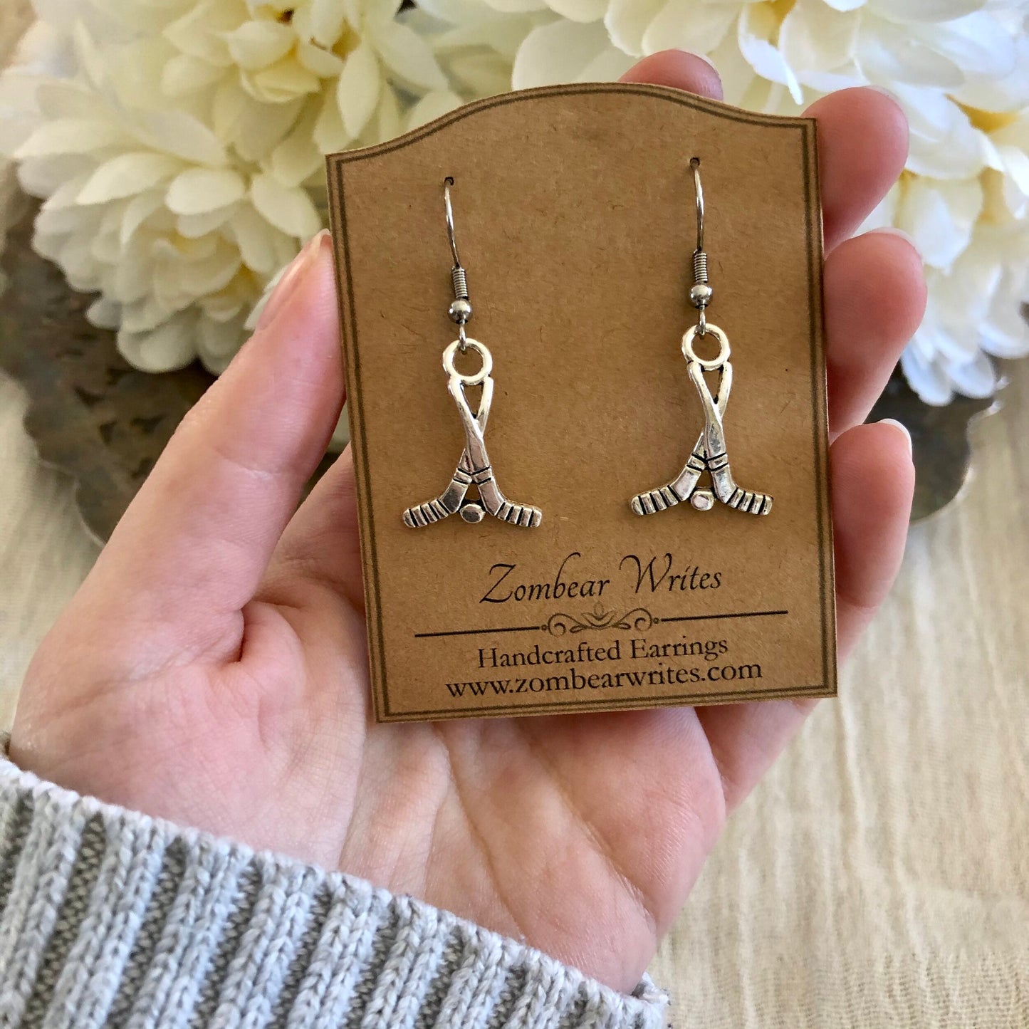 Hockey Earrings