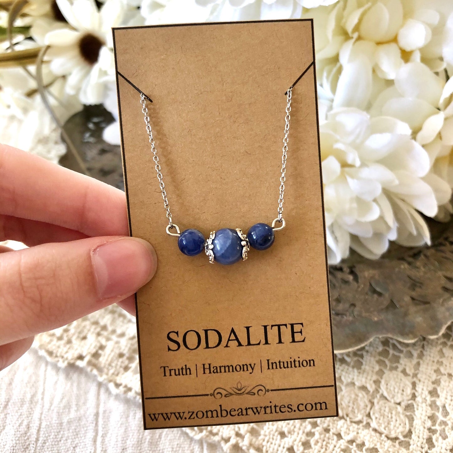 Sodalite Natural Gemstone Necklace
