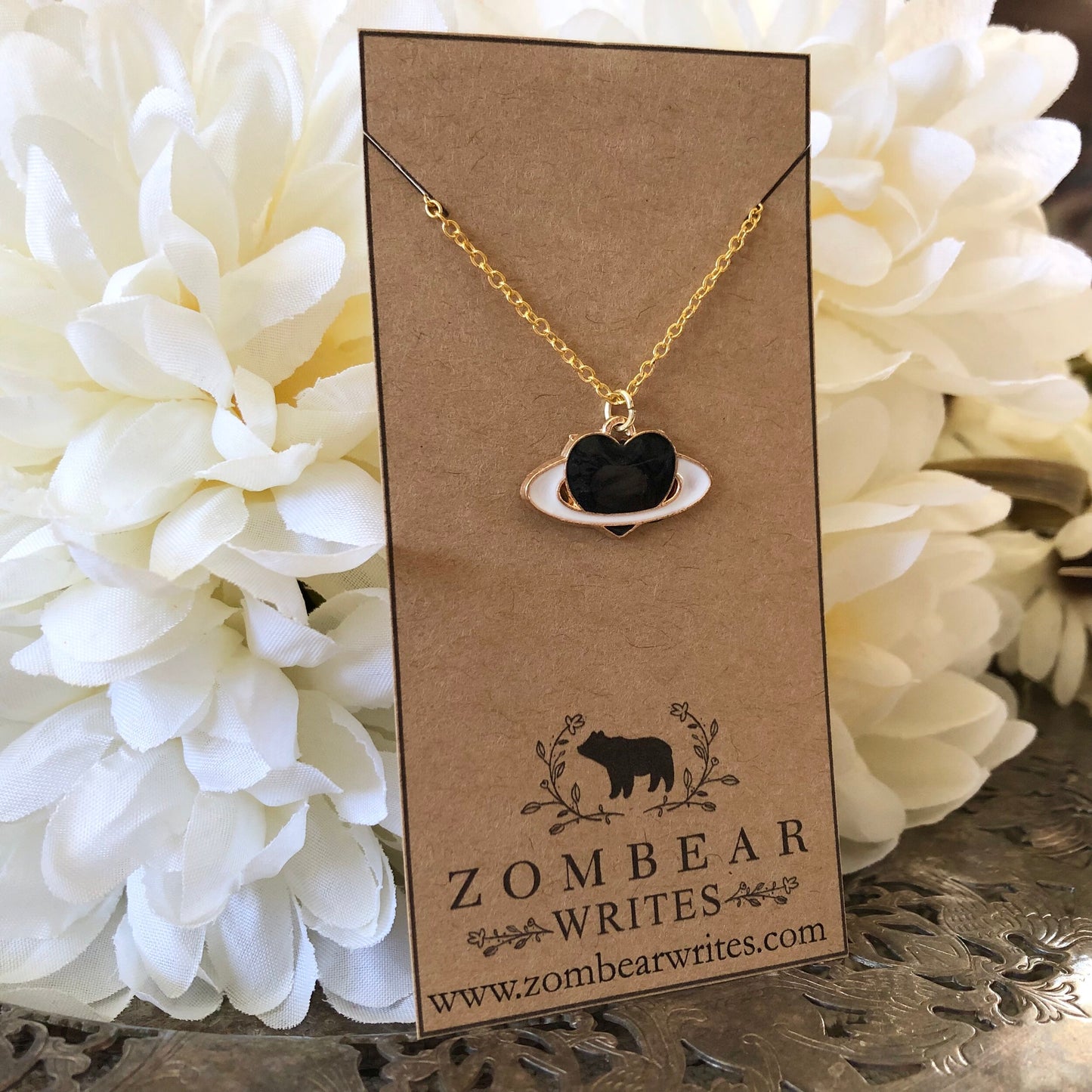Black Heart Necklace