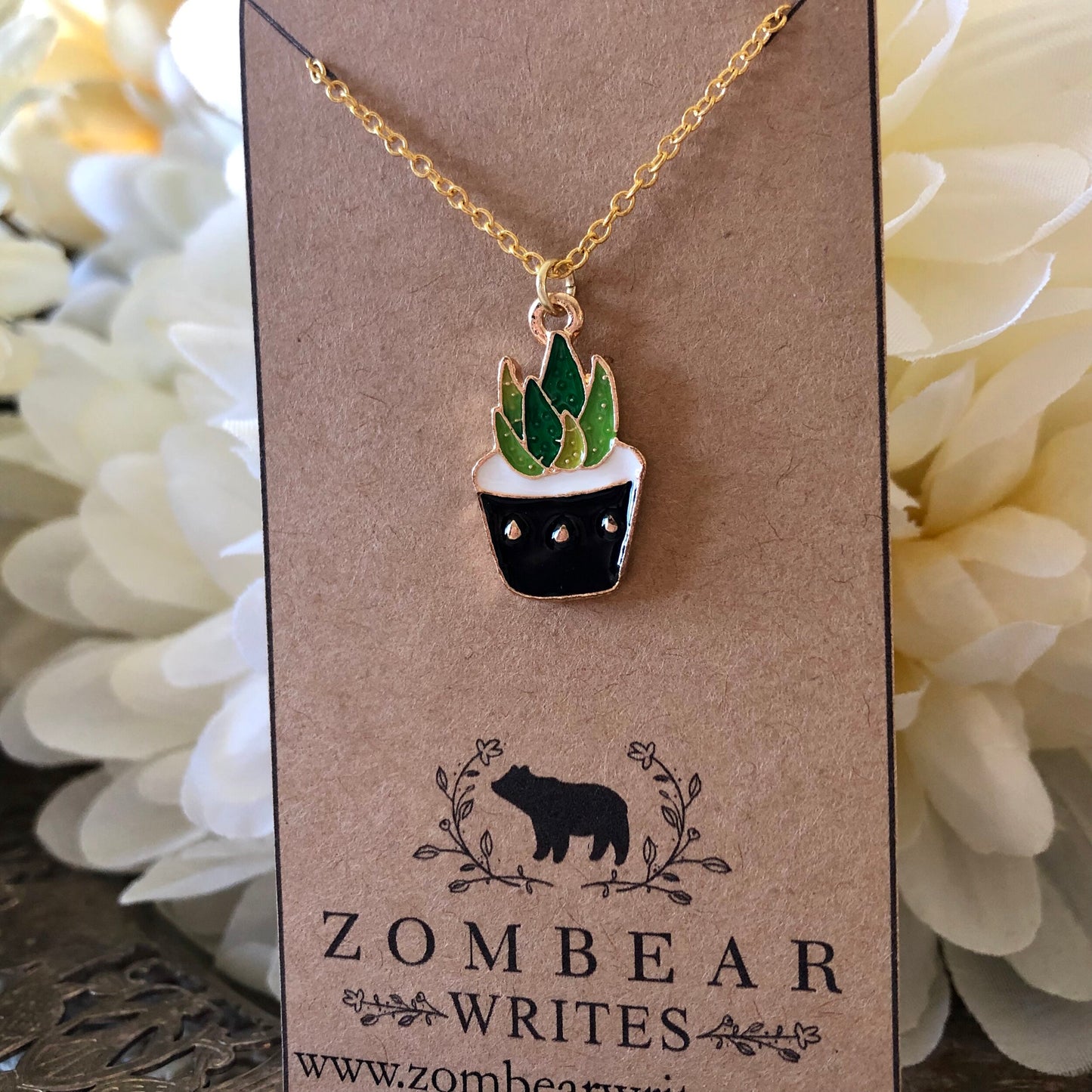 Cactus Necklace - Black