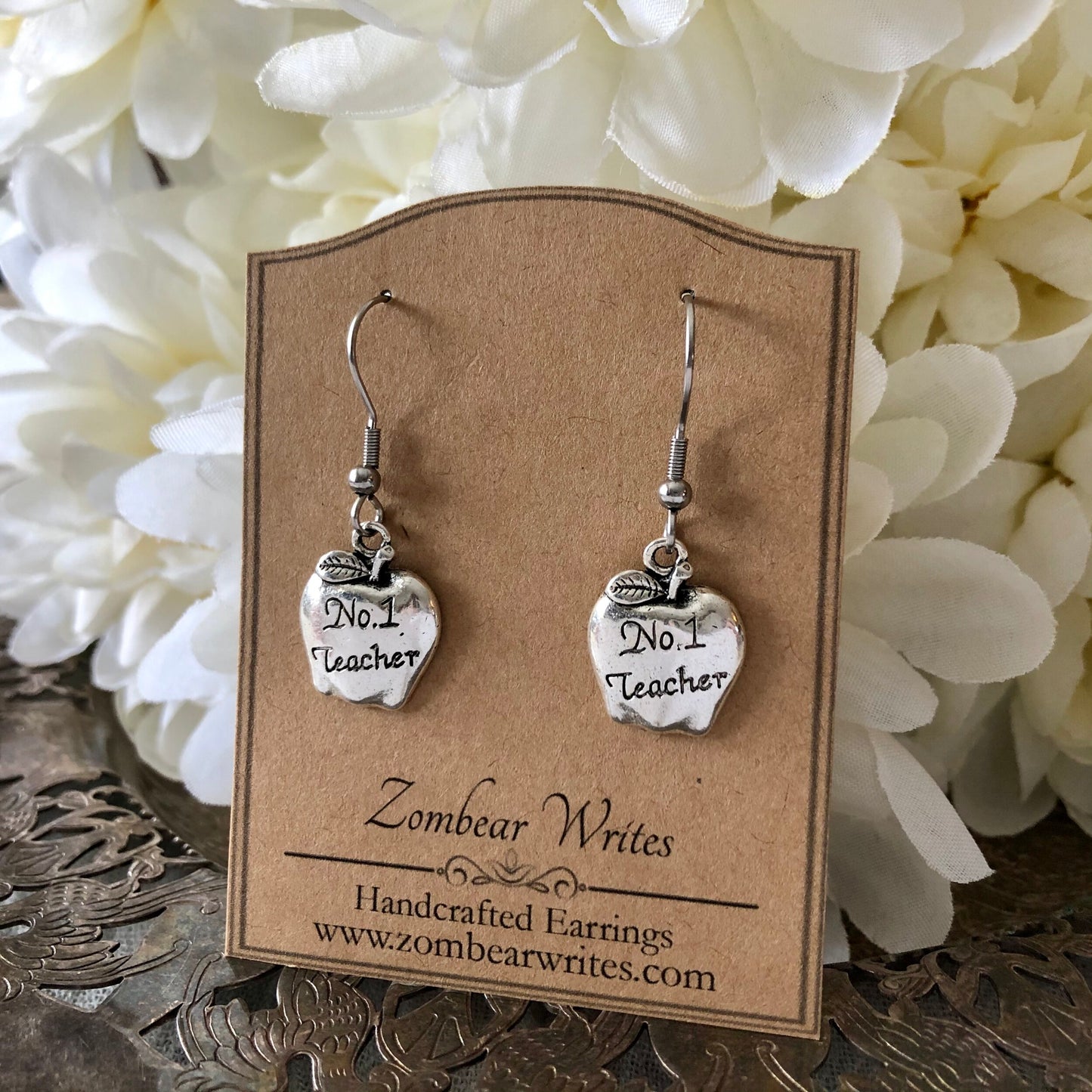 No. 1 Teacher Earrings