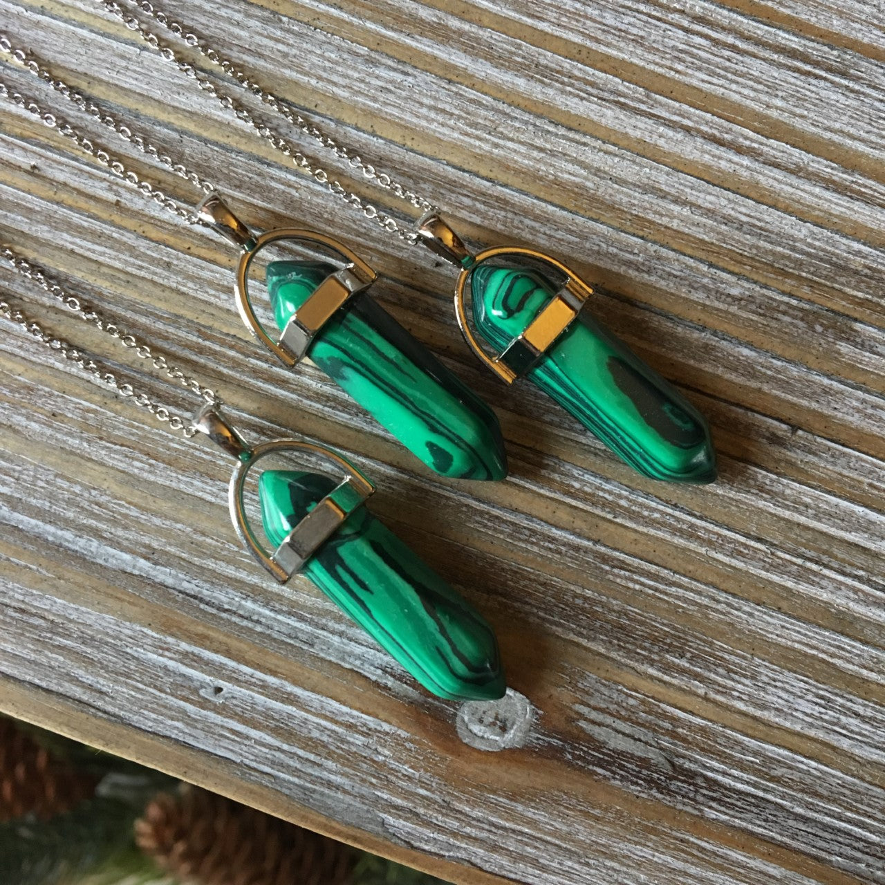 Malachite - Natural Gemstone Necklace