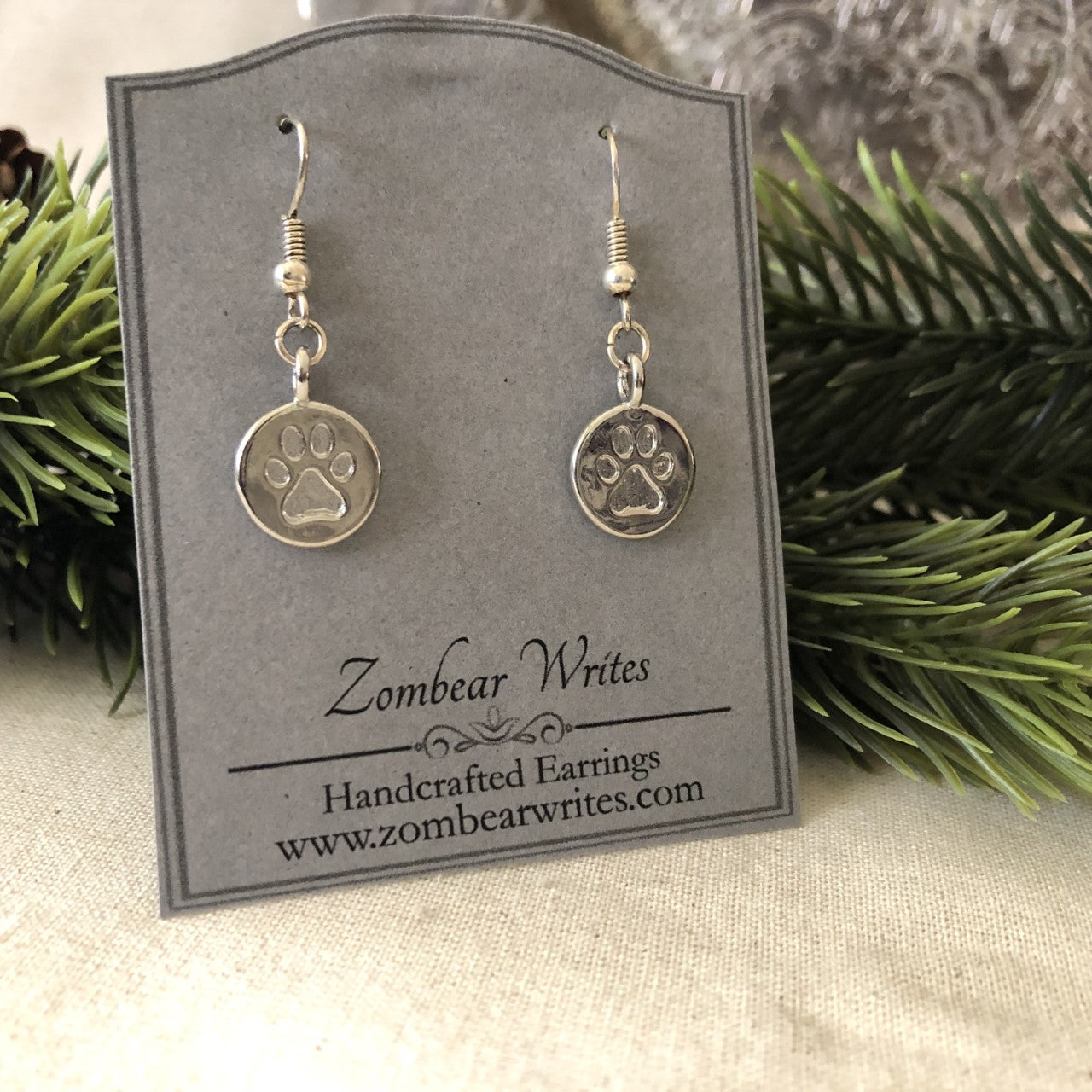 Paw Print Earrings Earrings